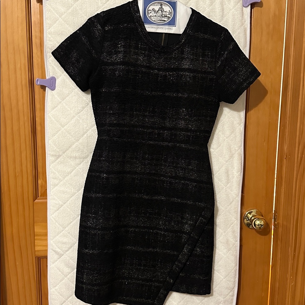 Collective Concepts Black Textured Dress